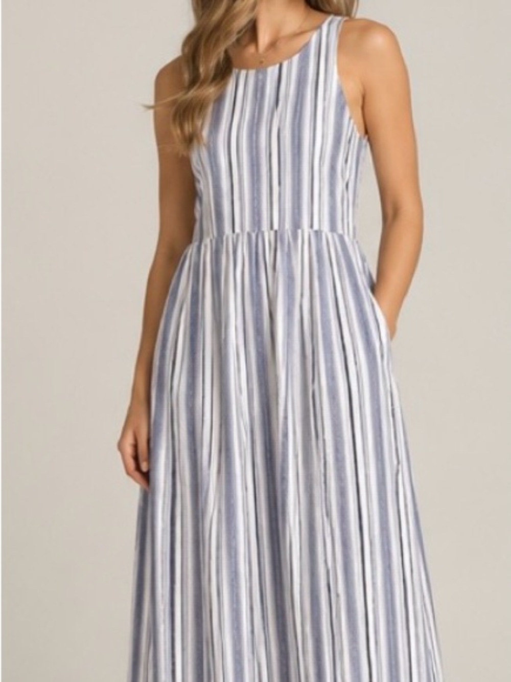 Sofie the Label blue stripe dress Size L